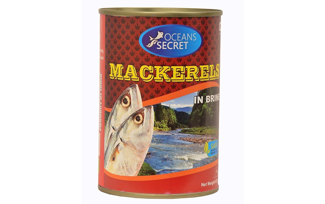 Oceans Secret Mackerels In Brine    Tin  425 grams